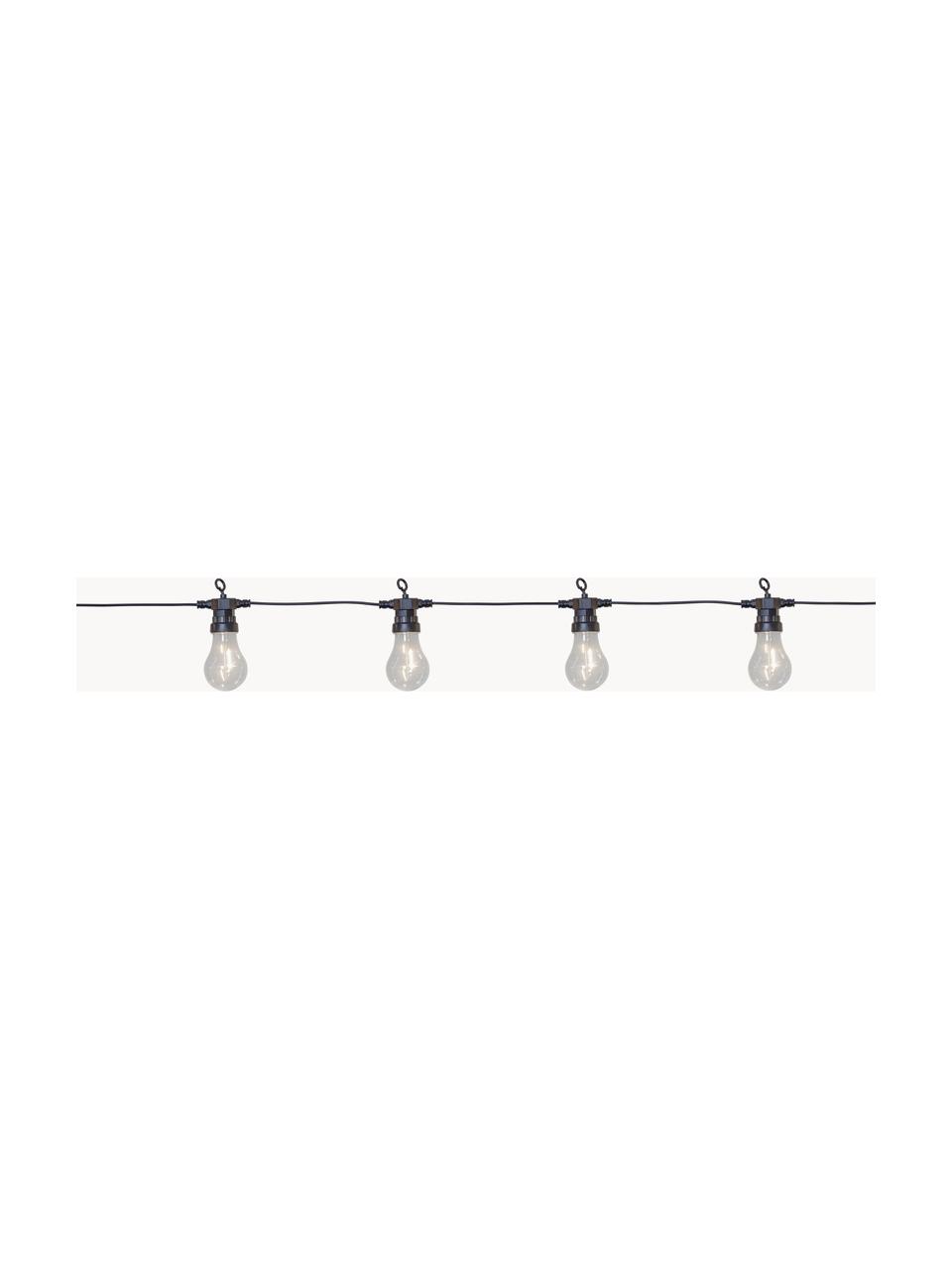 LED-Lichterkette Circus, 405 cm, Lampions: Kunststoff, Schwarz, Transparent, L 405 cm