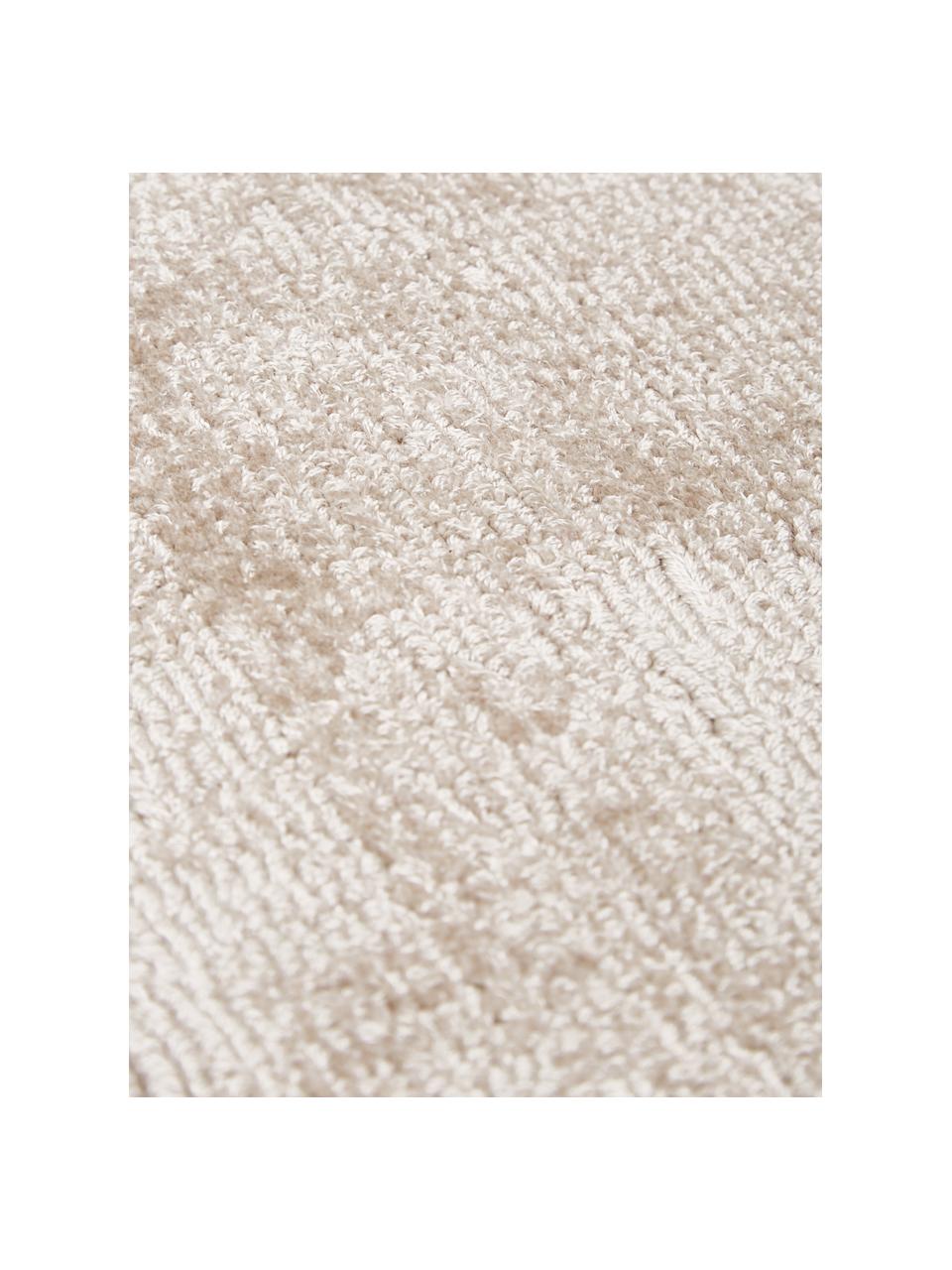 Handgewebter Viskoseteppich Jane, Flor: 100 % Viskose, Beige, B 120 x L 180 cm (Größe S)
