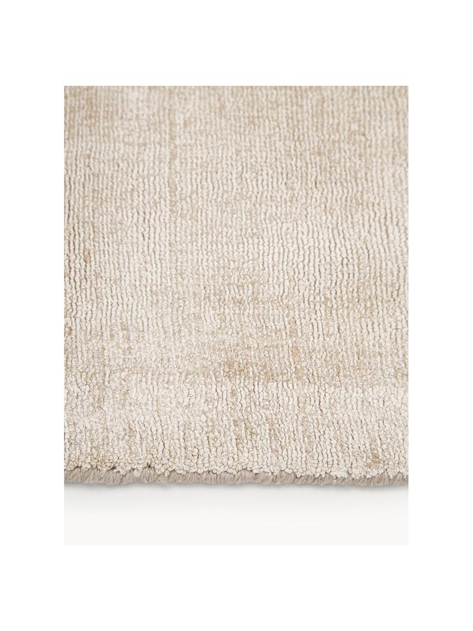 Tapis en viscose tissé main Jane, Beige clair, larg. 300 x long. 400 cm (taille L)