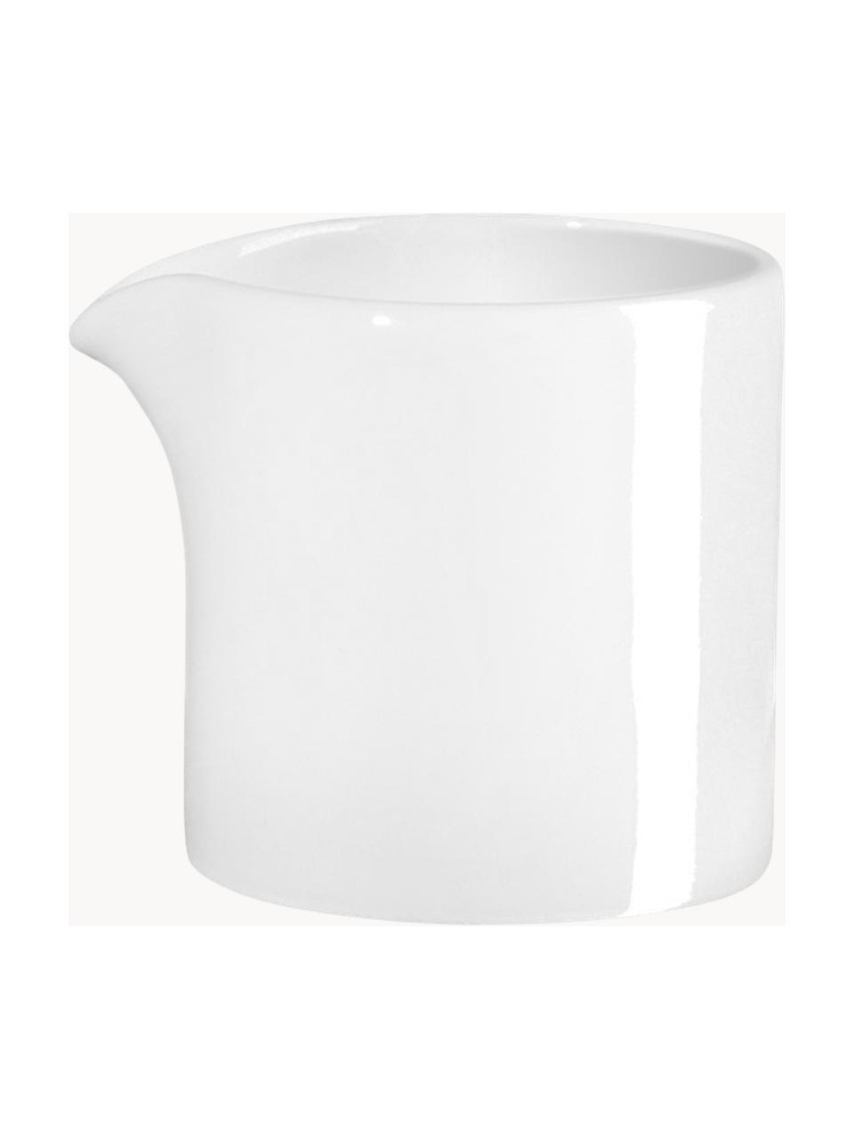 XS kanvička na mlieko z čínskeho porcelánu à table, Fine Bone China (čínsky porcelán)
Mäkký porcelán, ktorý sa vyznačuje predovšetkým žiarivým, priehľadným leskom, Lesklá biela, Ø 5 x V 5 cm