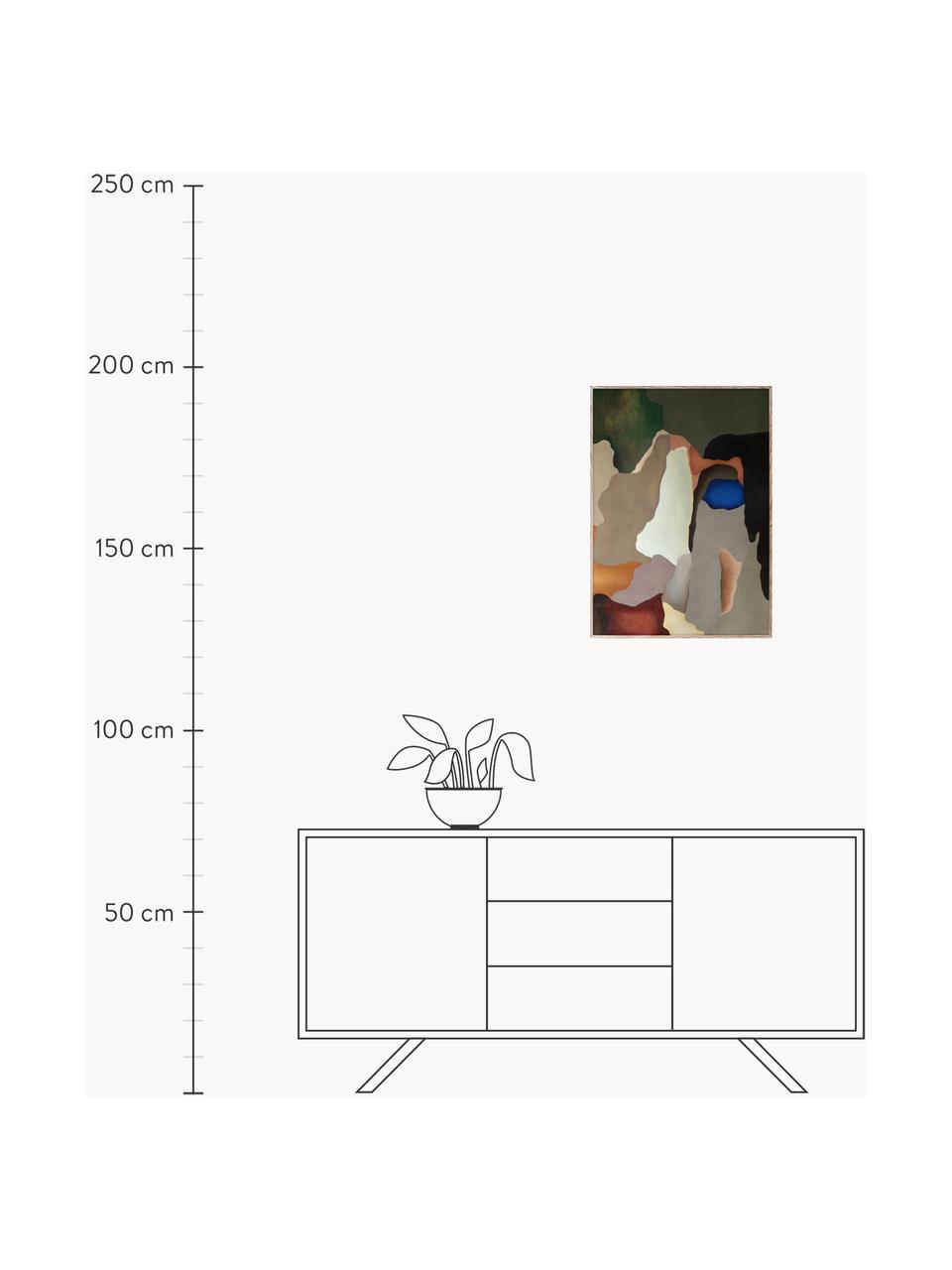 Poster Conversations in Colour 02, 210 g de papier mat de la marque Hahnemühle, impression numérique avec 10 couleurs résistantes aux UV, Multicolore, larg. 30 x haut. 40 cm