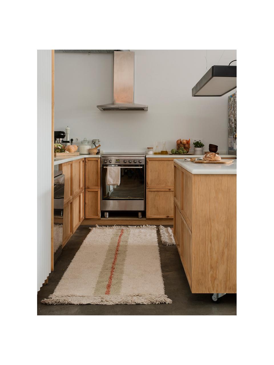 Tapis de couloir ethnique Duetto, Beige