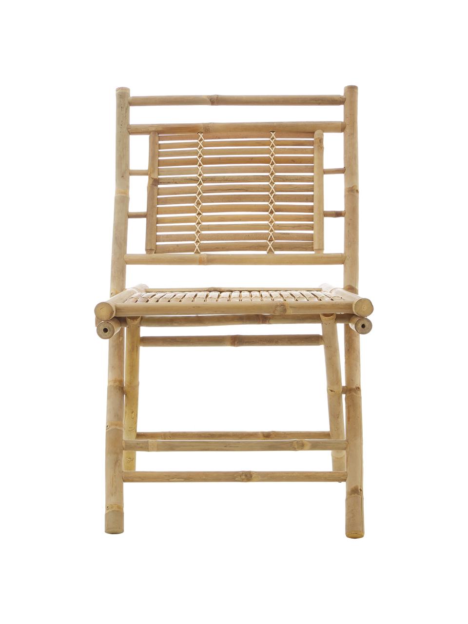 Záhradná skladacia stolička z bambusu Tropical, 2 ks, Hnedá