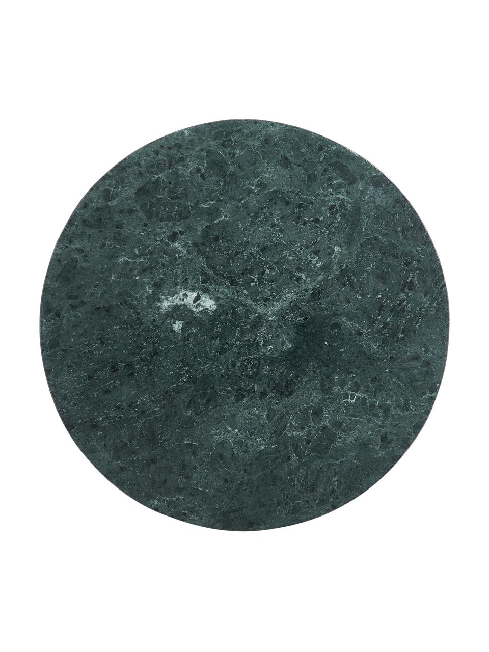 Decoratief dienblad Marble van marmer in groen, Marmer, Groen, Ø 30 cm