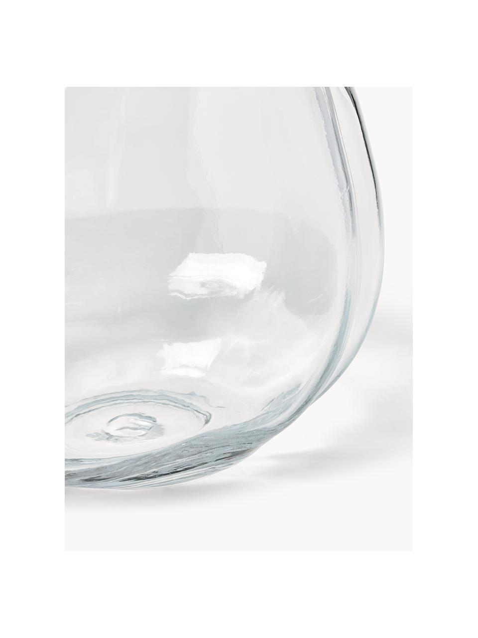 Sklenená váza Pebble, V 20 cm, Sklo, Priehľadná, Ø 20 x V 20 cm