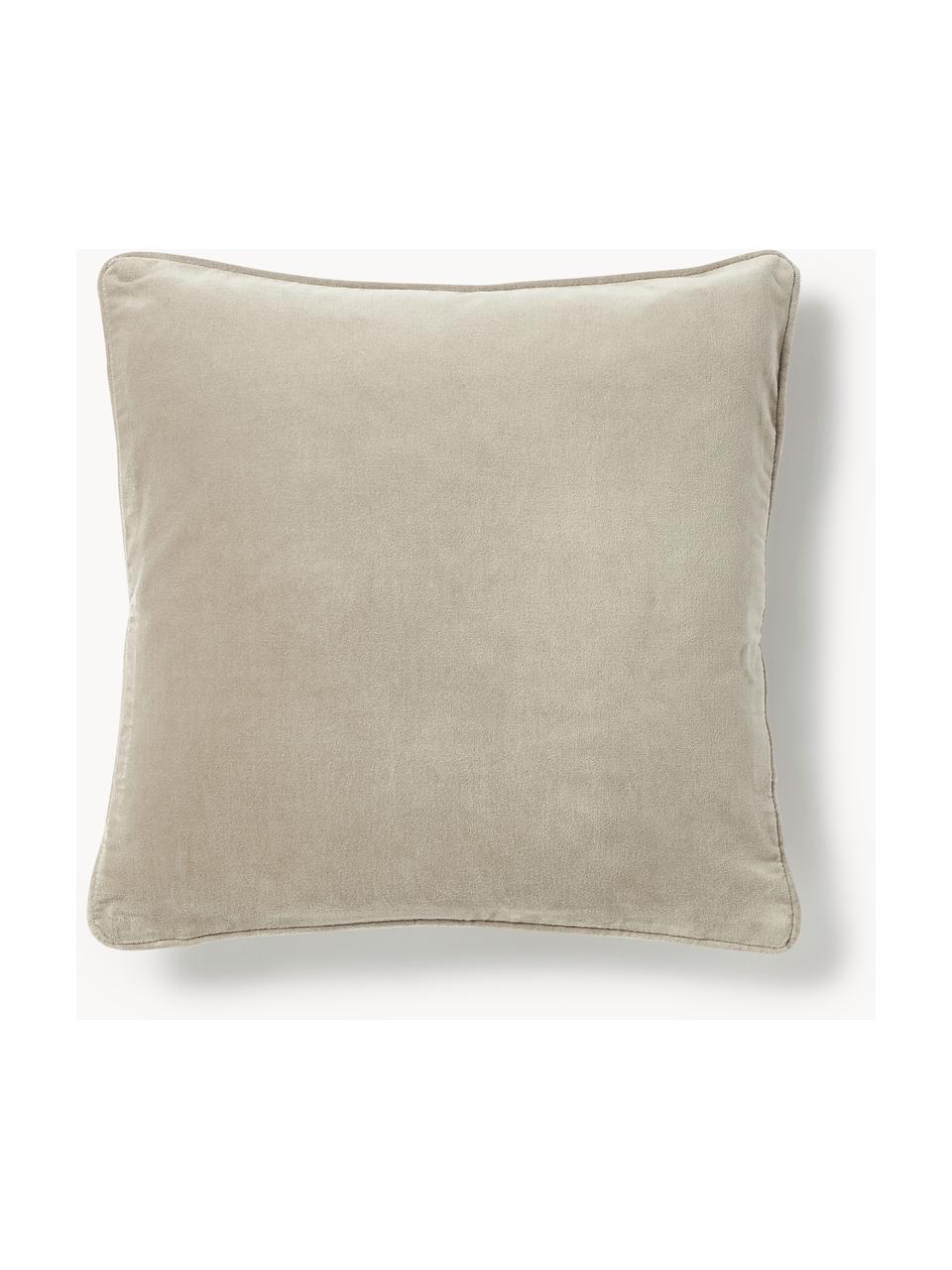 Housse de coussin en velours Dana, 100 % coton

Le matériau est certifié STANDARD 100 OEKO-TEX®, 21.HCN.84376, Hohenstein, Beige clair, larg. 40 x long. 40 cm