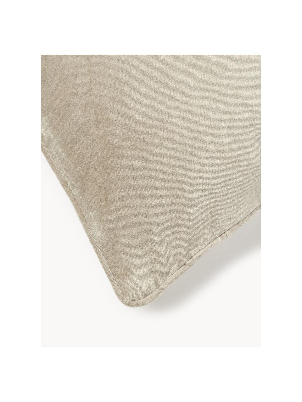 Housse de coussin en velours Dana, 100 % coton

Le matériau est certifié STANDARD 100 OEKO-TEX®, 21.HCN.84376, Hohenstein, Beige clair, larg. 40 x long. 40 cm