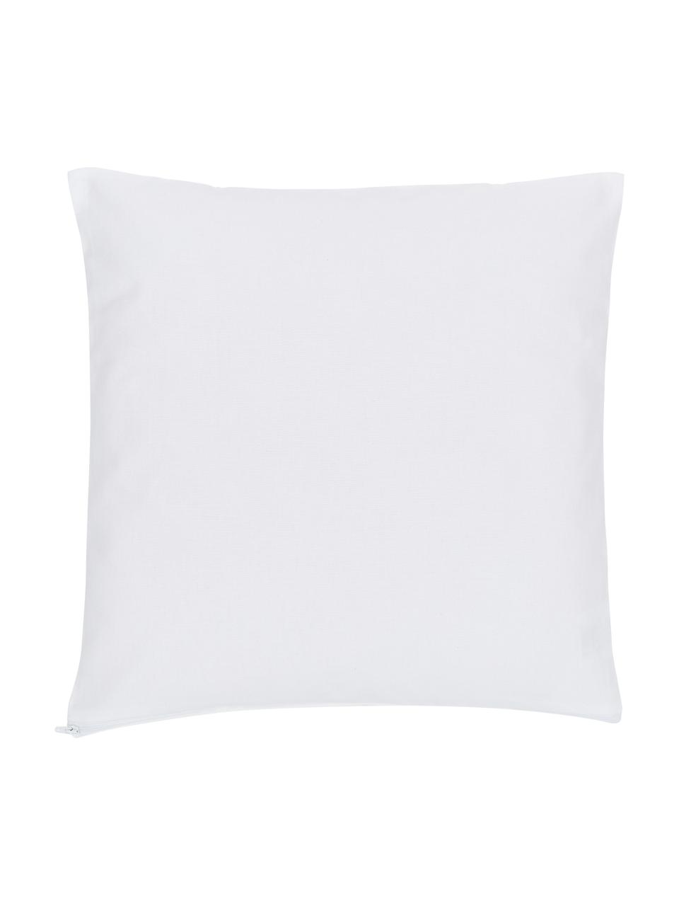 Housse de coussin design Ponytail par Kera Till, Blanc, noir