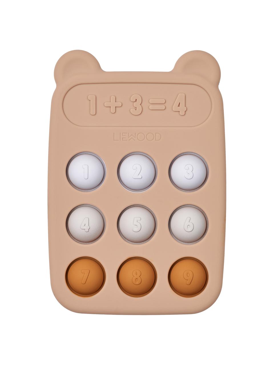 Fingerspitzen-Spielzeug Anne, Silikon, Apricot, Hellbraun, Hellgrau, Hellblau, B 8 x L 11 cm
