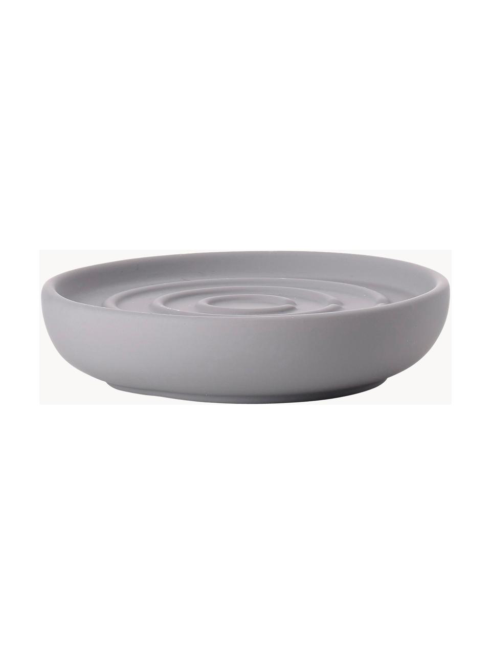 Porcelánová mydelnička Nova One, Porcelán, Svetlosivá, Ø 11 cm