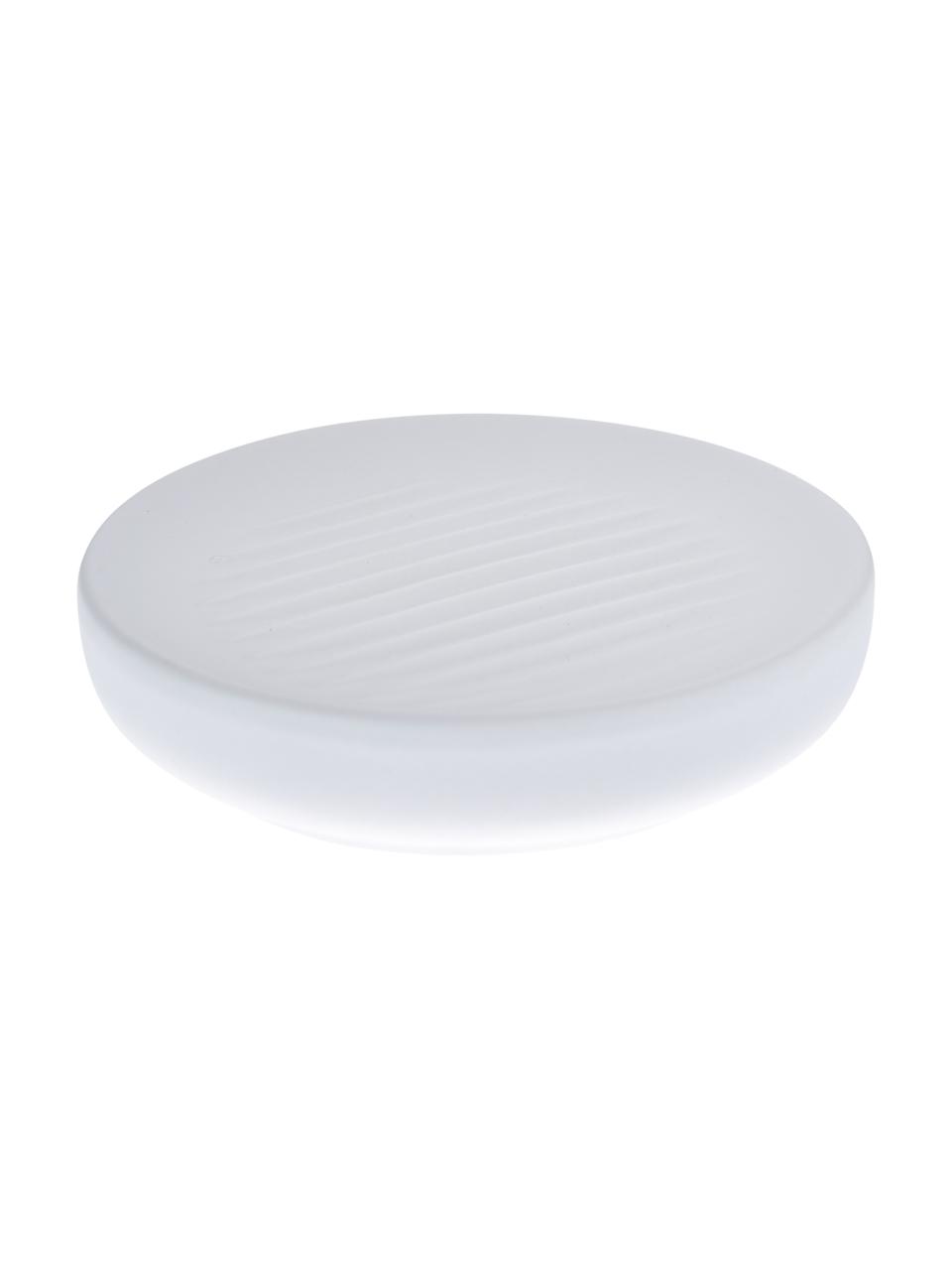 Porte-savon en porcelaine Ume, Porcelaine, Blanc, Ø 12 x haut. 3 cm