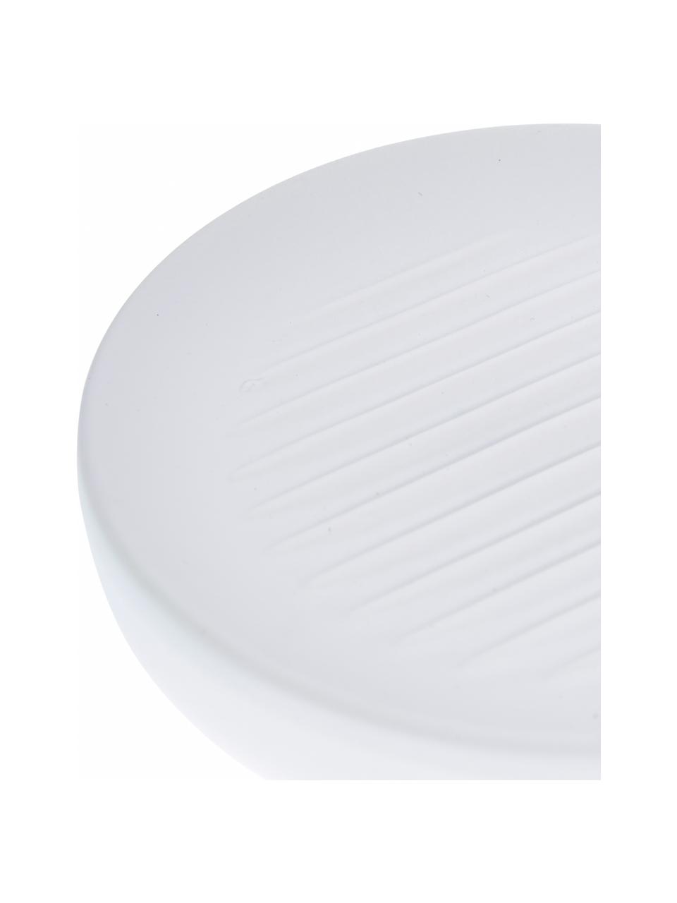 Porte-savon en porcelaine Ume, Porcelaine, Blanc, Ø 12 x haut. 3 cm