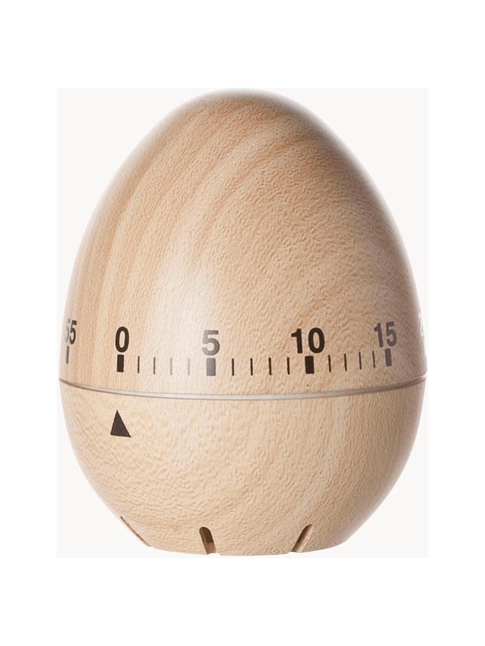 Timer Ernesto, Legno naturale, Beige, nero, Ø 6 x Alt. 8 cm