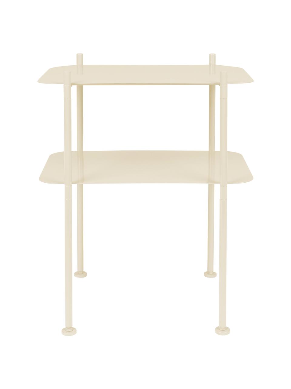 Console en métal River, Acier, enduit, Beige, larg. 50 x haut. 62 cm