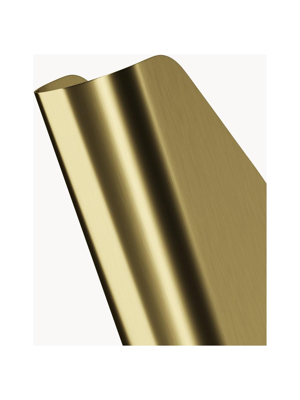 Malé nástěnné svítidlo Notta, Potažený kov, Zlatá, Š 16 cm, V 25 cm