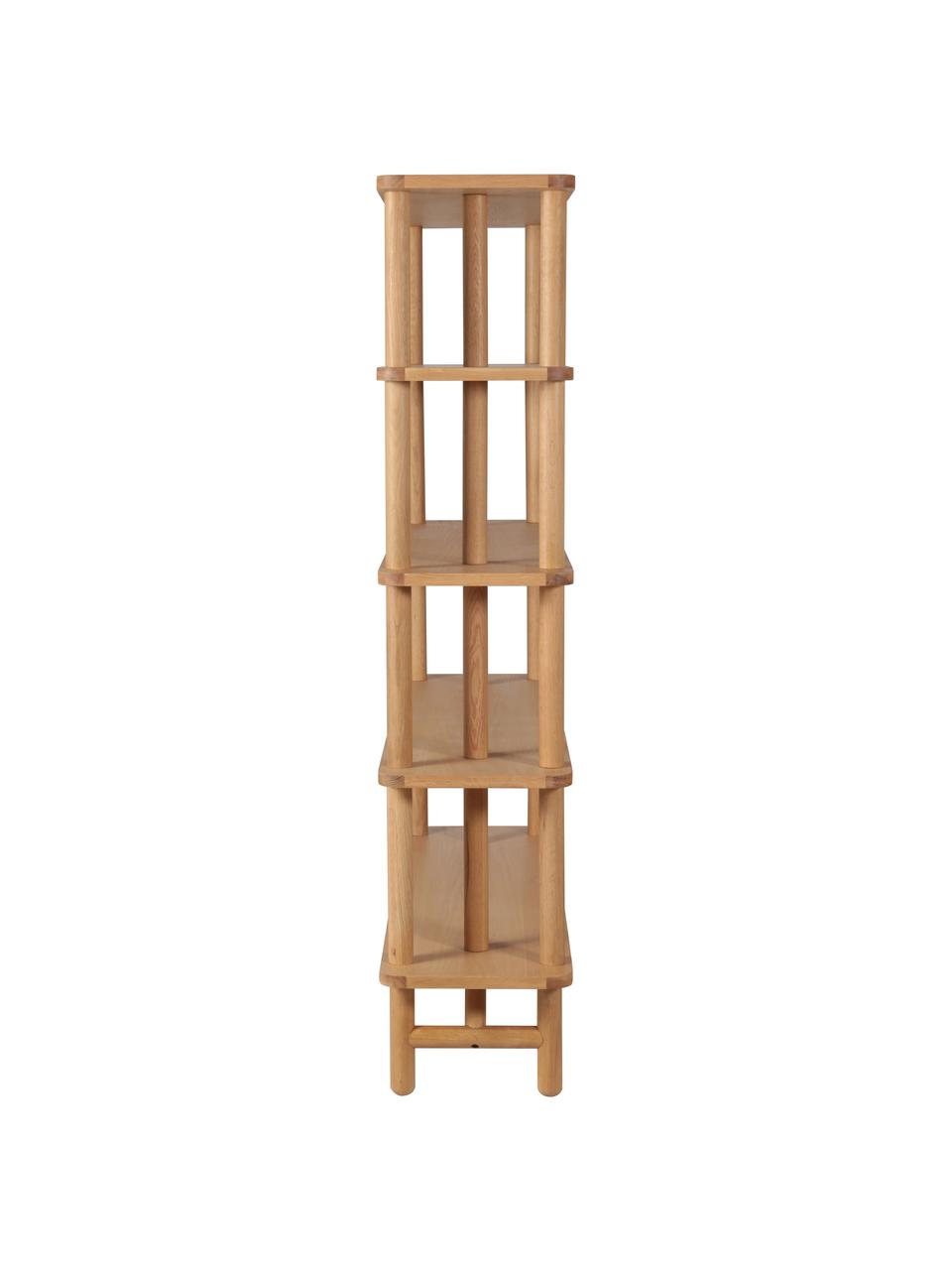 Eikenhouten wandrek Gost, Massief eikenhout, MDF, Beige, B 140 cm x H 180 cm