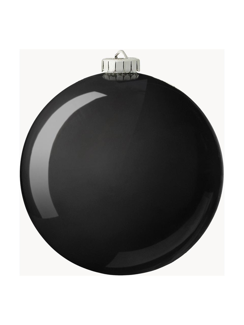 Bola de Navidad irrompibles Stix, Plástico, Negro, Ø 20 cm