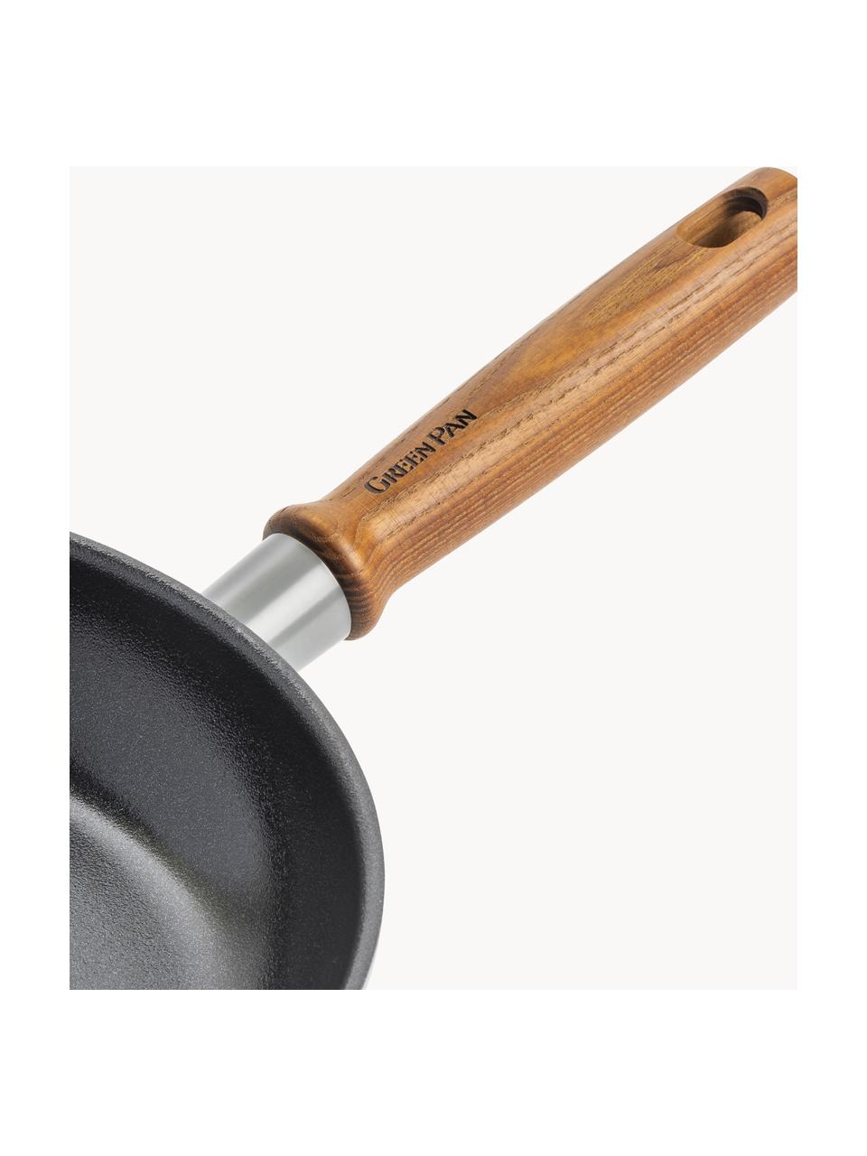 Batería de cocina antiadherente Mayflower Pro, 10 pzas., Gris oscuro, madera oscura, Set de diferentes tamaños