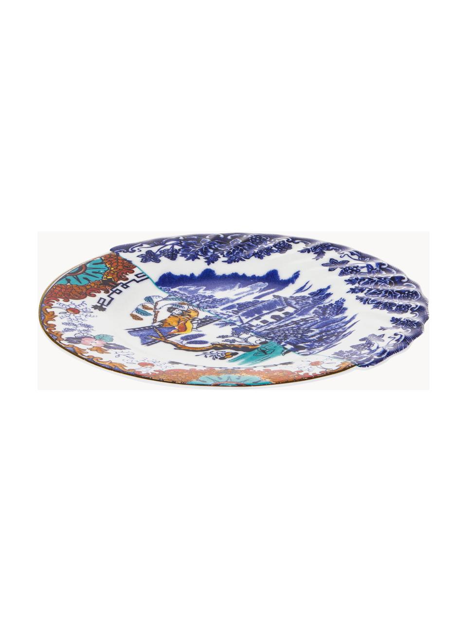 Ručně vyrobený mělký talíř Hybrid Valdrada, Porcelán Fine Bone China, Více barev, Ø 22 cm, V 4 cm