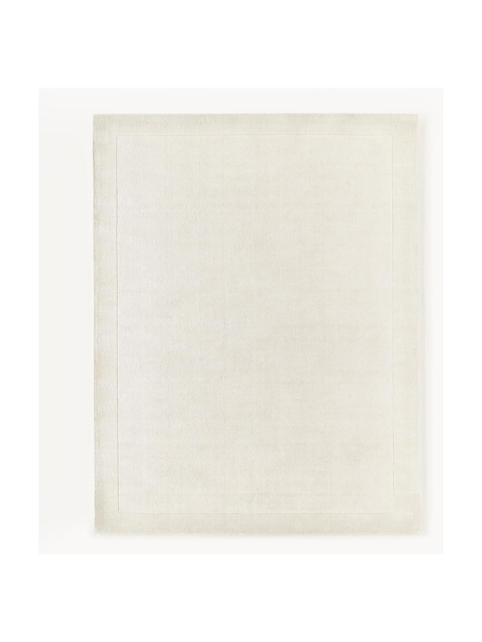 Třpytivý koberec s krátkým vlasem Kari, 100 % polyester, certifikace GRS, Krémově bílá, Š 80 cm, D 150 cm (velikost XS)