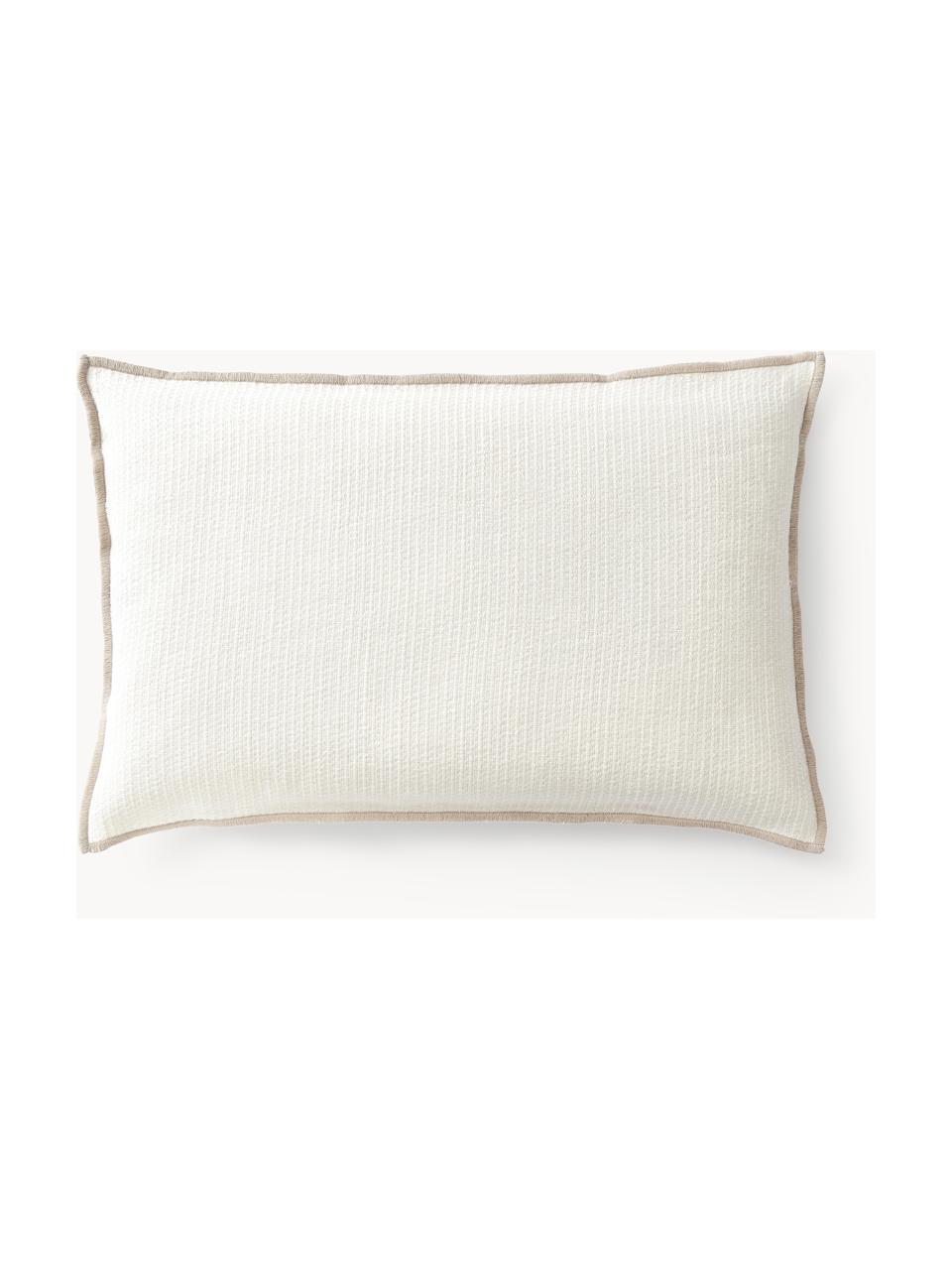 Housse de coussin 30x50 en lin Blaine, 98 % lin, 2 % polyamide

Le lin est naturellement doté d'un toucher plutôt rugueux et d'un aspect froissé. Sa robustesse le rend résistant à l'abrasion et à l'usure

Le matériau est certifié STANDARD 100 OEKO-TEX®, 6457CIT, CITEVE, Blanc cassé, beige clair, larg. 30 x long. 50 cm