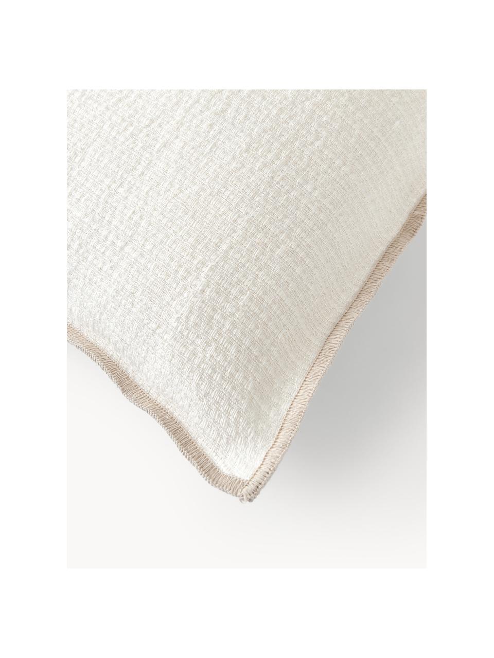 Housse de coussin 30x50 en lin Blaine, 98 % lin, 2 % polyamide

Le lin est naturellement doté d'un toucher plutôt rugueux et d'un aspect froissé. Sa robustesse le rend résistant à l'abrasion et à l'usure

Le matériau est certifié STANDARD 100 OEKO-TEX®, 6457CIT, CITEVE, Blanc cassé, beige clair, larg. 30 x long. 50 cm