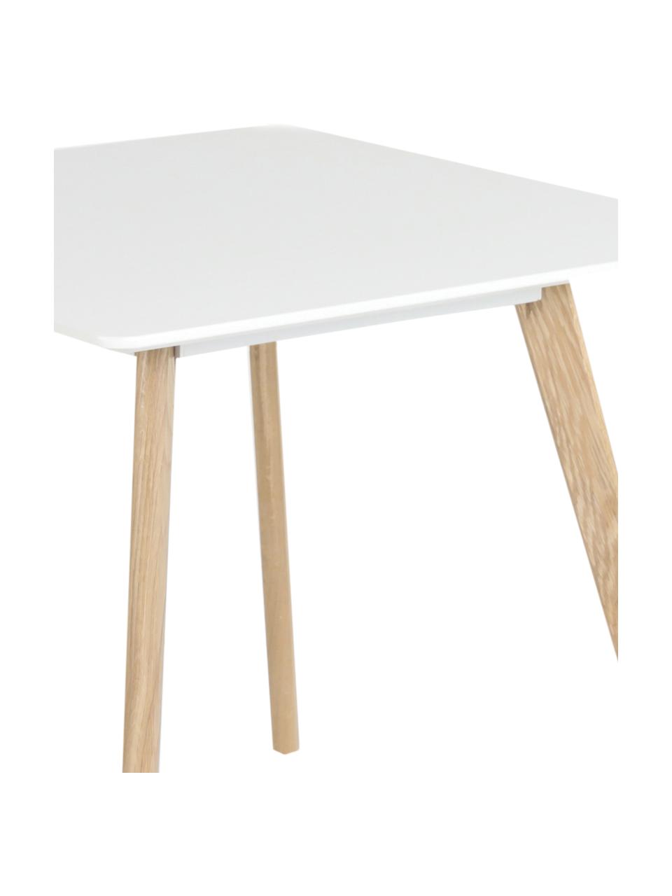 Jedálenský stôl Flamy, 80 x 80 cm, Biela, Š 80 x H 80 cm