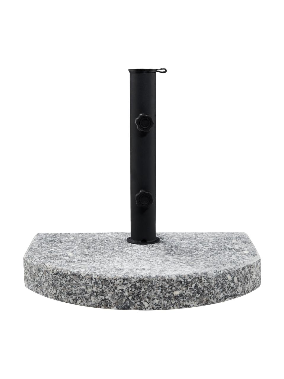 Supporto per ombrellone The Rock, Granito, acciaio rivestito, Grigio, nero, Larg. 40 x Alt. 33 cm