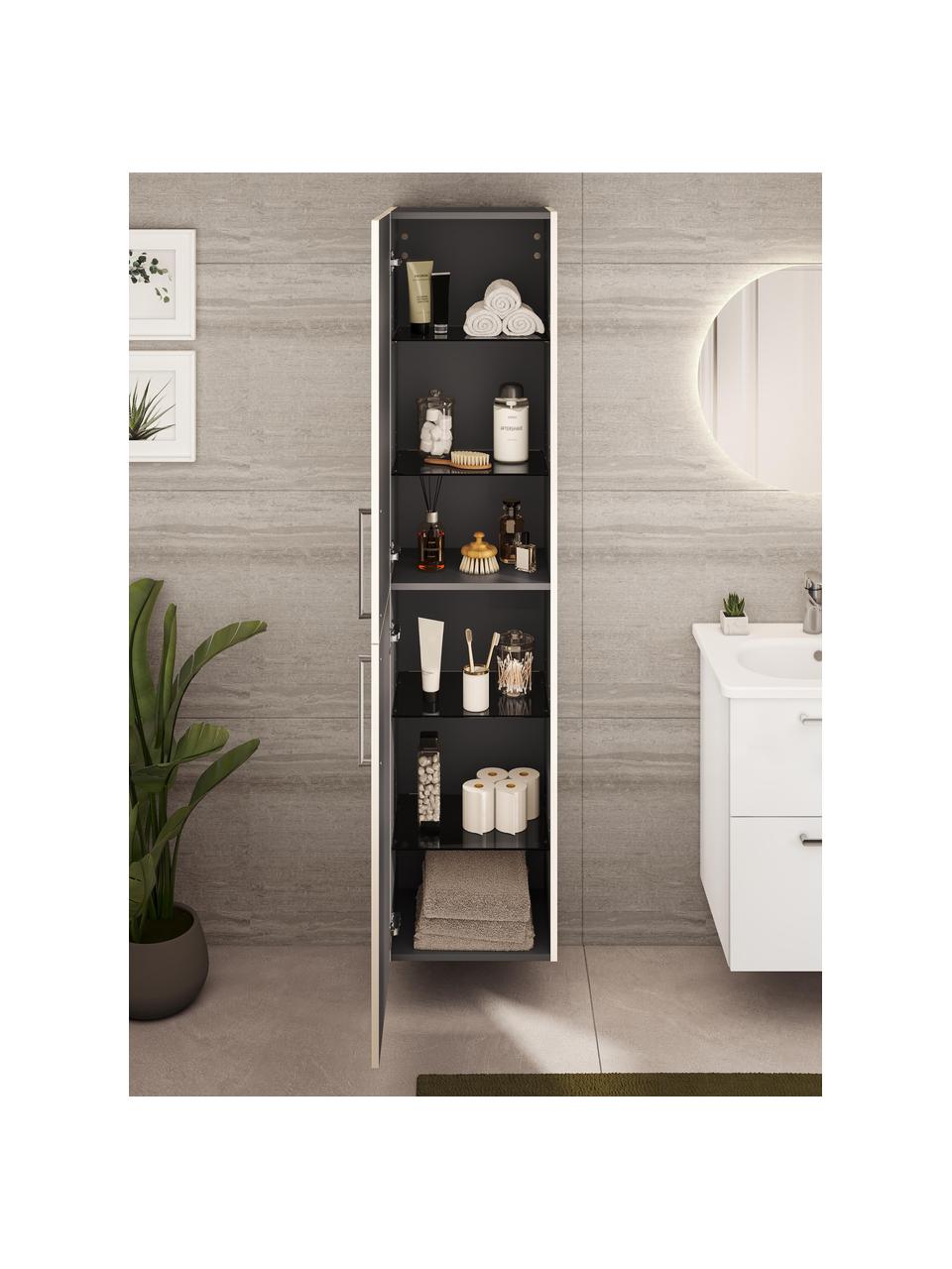 Mueble de baño alto Orna, 42 cm, Blanco, An 42 x Al 180 cm