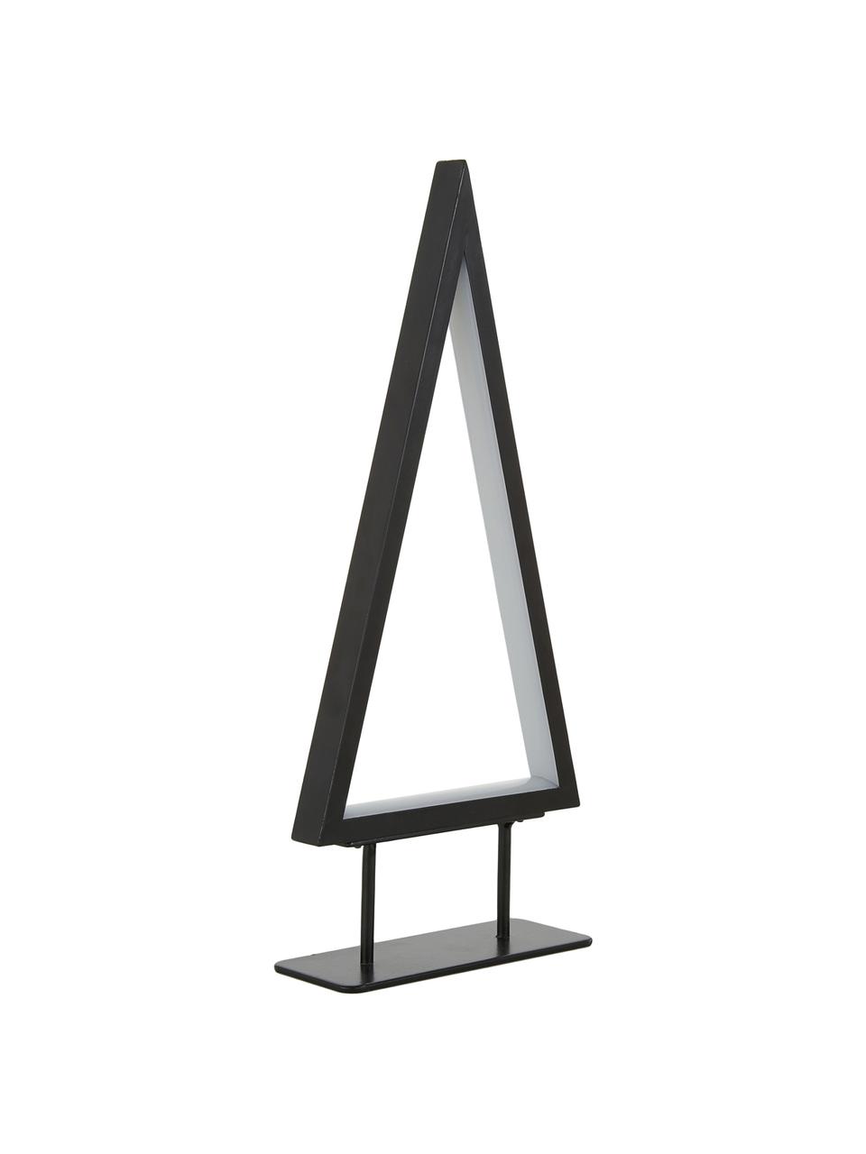 LED lichtobject Ropelight, Frame: gelakt metaal, Zwart, B 16 x H 36 cm