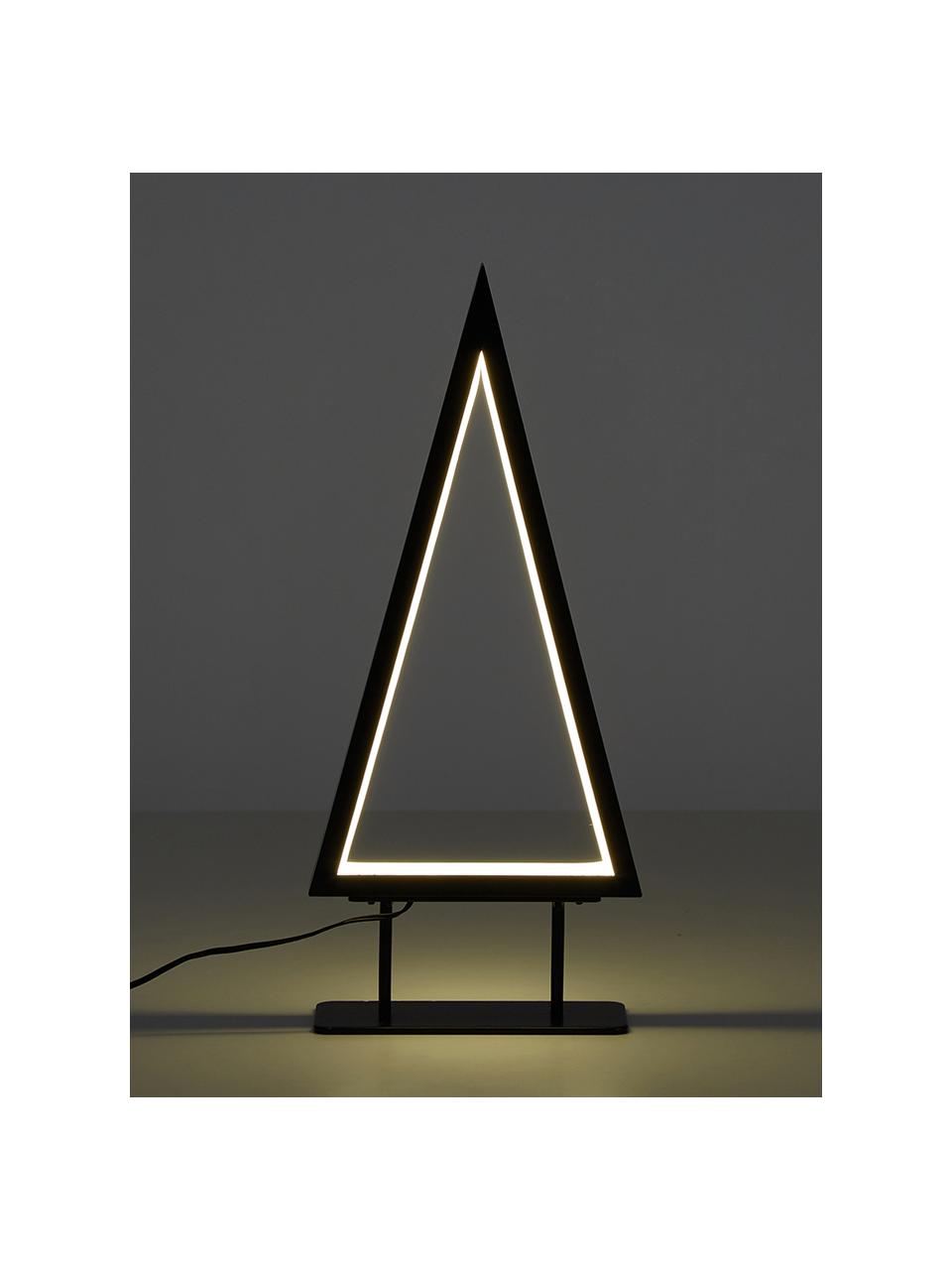 Pieza luminosa LED Ropelight, Estructura: metal pintado, Negro, An 16 x Al 36 cm