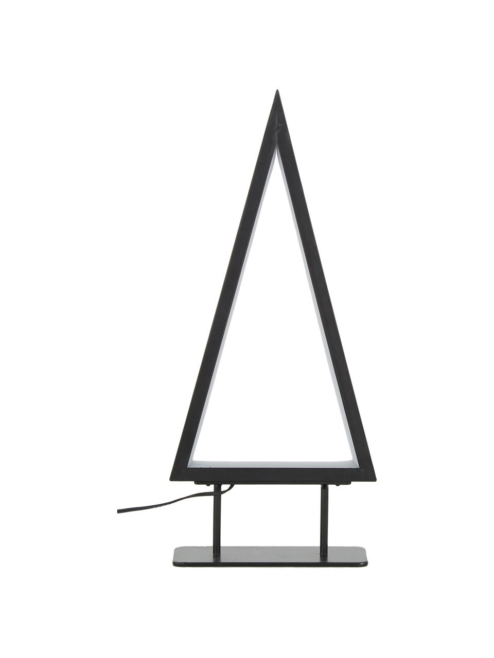 LED Leuchtobjekt Ropelight, Gestell: Metall, lackiert, Schwarz, B 16 x H 36 cm