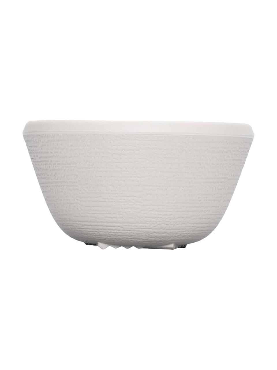 Misky z melaminu Trama, 4 ks, Melamin, Světle šedá, Ø 14 cm, V 8 cm