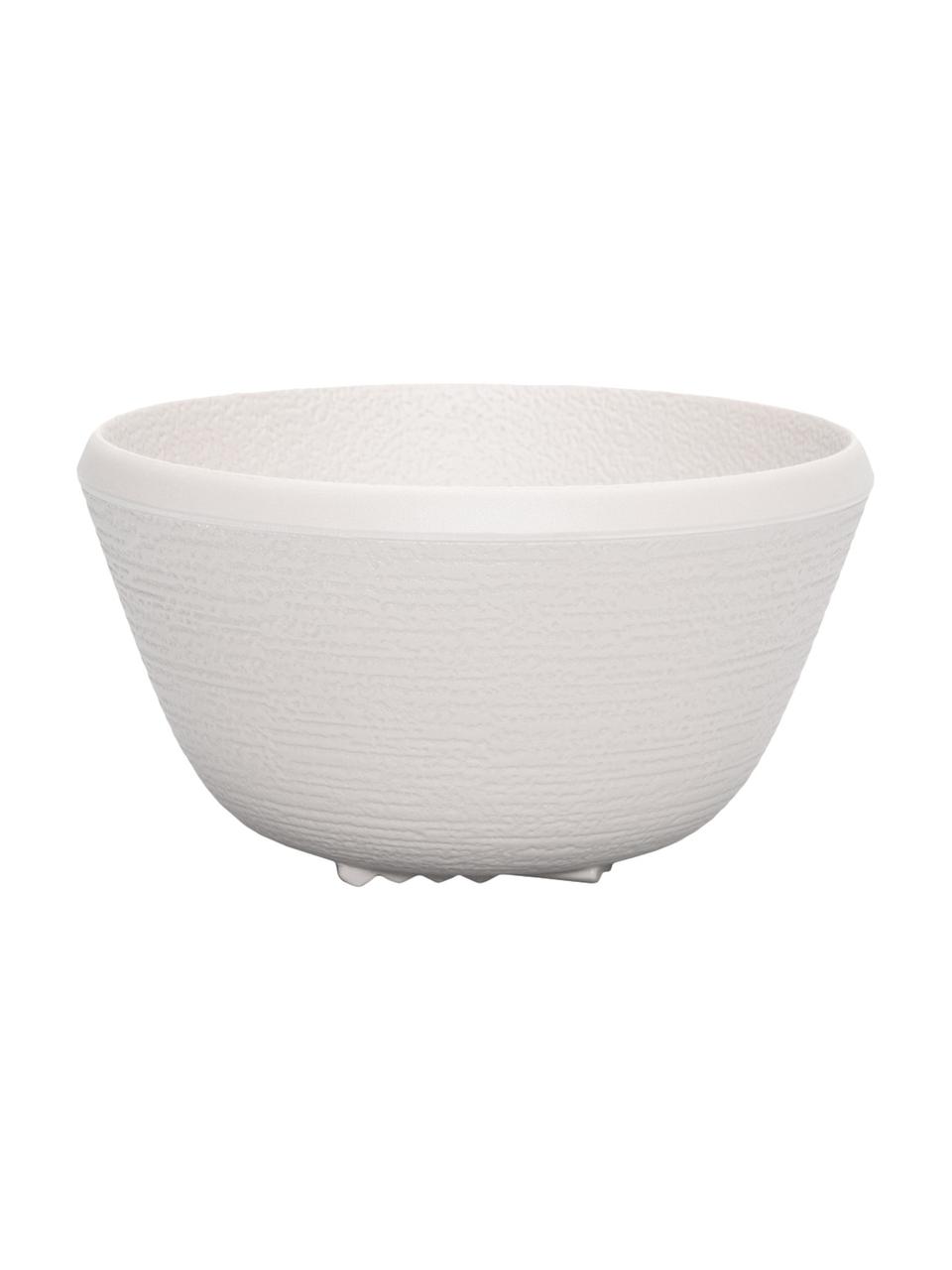 Misky z melaminu Trama, 4 ks, Melamin, Světle šedá, Ø 14 cm, V 8 cm