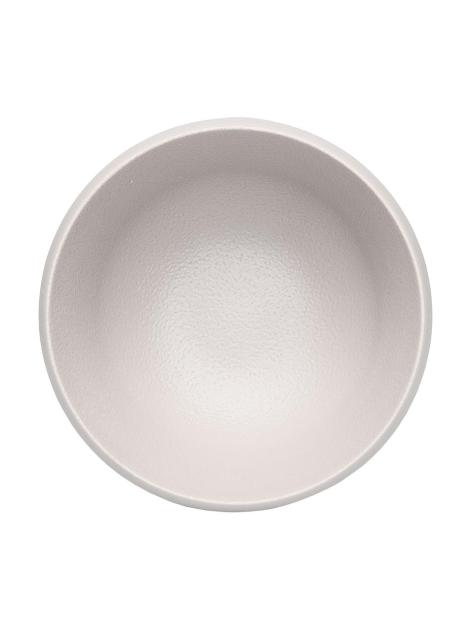 Miska z melaminy Trama, 4 szt., Melamina, Jasny szary, Ø 14 x W 8 cm