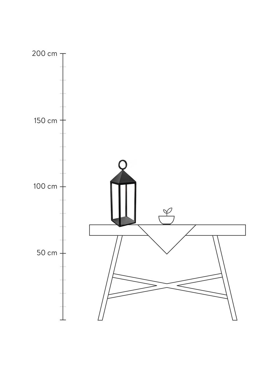 Mobilna lampa zewnętrzna z funkcją przyciemniania i panelem dotykowym Nuna, Czarny, S 14 x W 47 cm