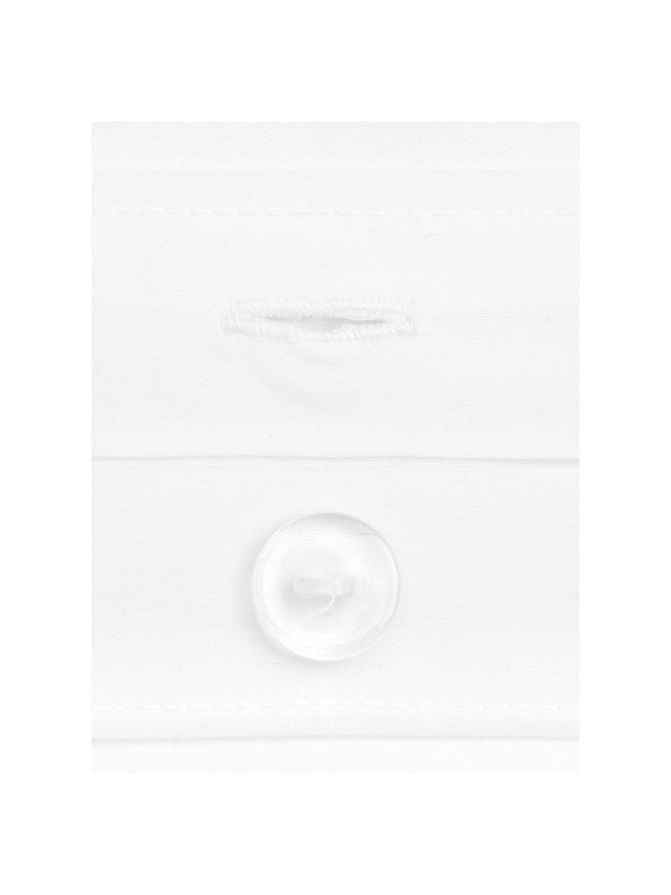 Posteľná bielizeň z perkálu s kontrastným lemom Joanna, Biela, sivá, 240 x 220 cm + 2 vankúše 80 x 80 cm