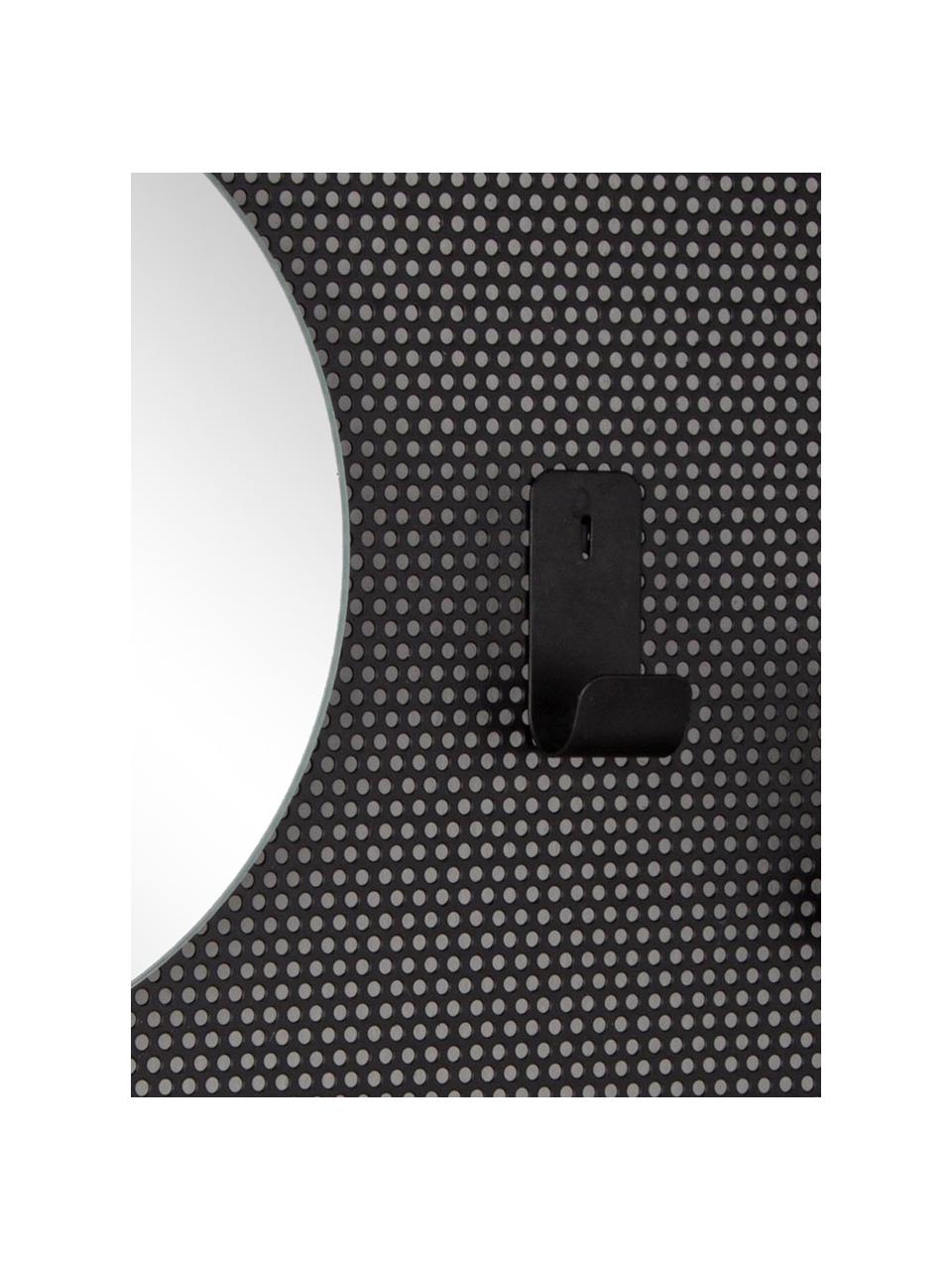 Percher malla de pared Metric, con espejo, Espejo: cristal, Negro, An 40 x Al 46 cm
