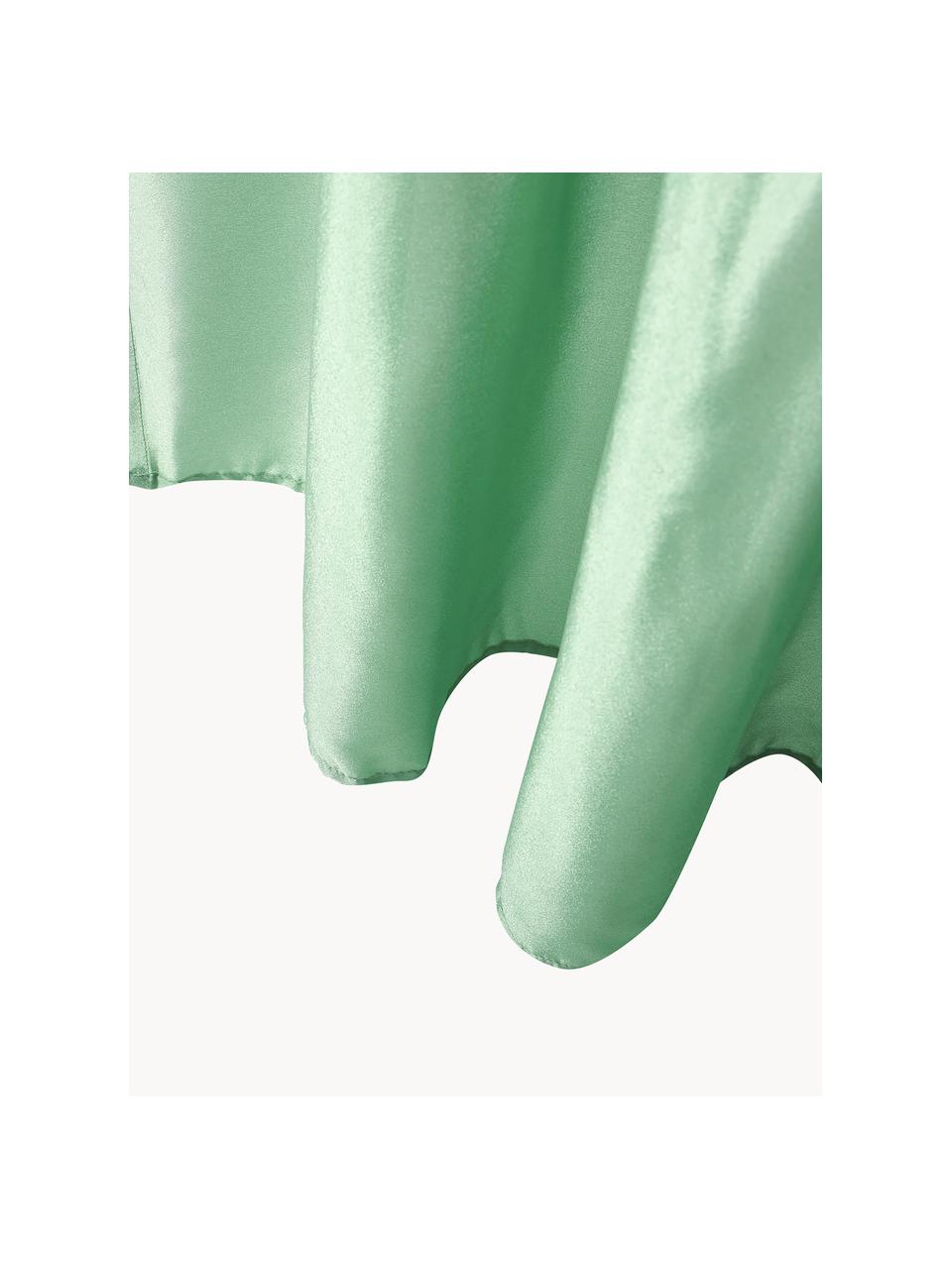 Rideaux opaques avec ruflette multiple Meaux, 2 pièces, 100 % polyester, Vert menthe, larg. 140 x long. 250 cm