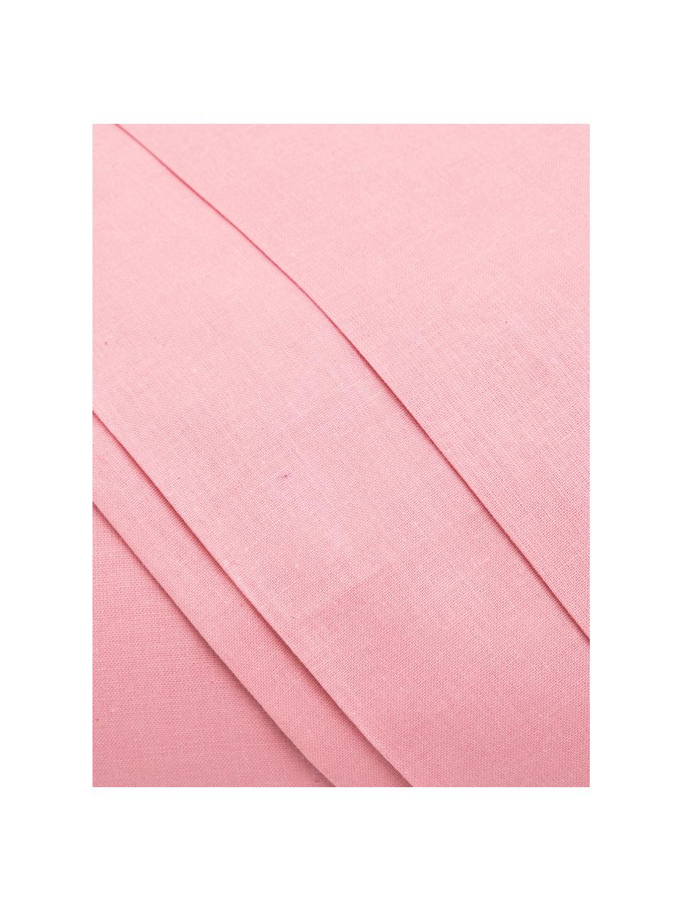 Ropa de cama de renforcé Lenare, Rosa, Cama 90 cm (150 x 290 cm)