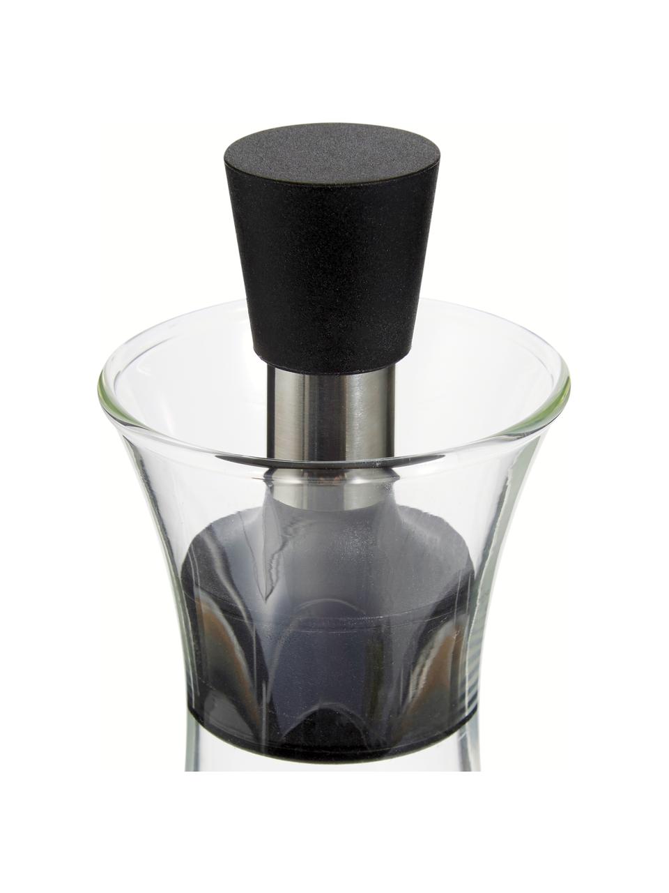 Aceitera o vinagrera de diseño Eva Solo, Vidrio, acero inoxidable, plástico, Transparente, negro, acero inoxidable, 0.5 L
