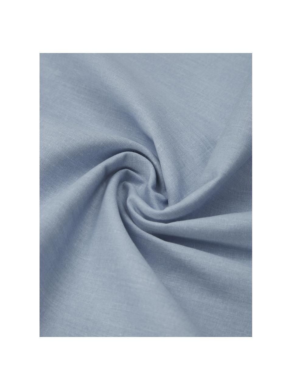 Pościel z bawełny z efektem sprania Arlene, Niebieski, 200 x 200 cm + 2 poduszki 80 x 80 cm