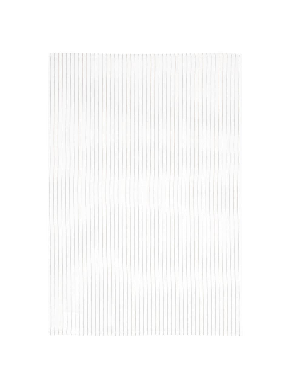 Geschirrtücher Nicole, 2 Stück, Baumwolle, Weiß, Beige, 50 x 70 cm