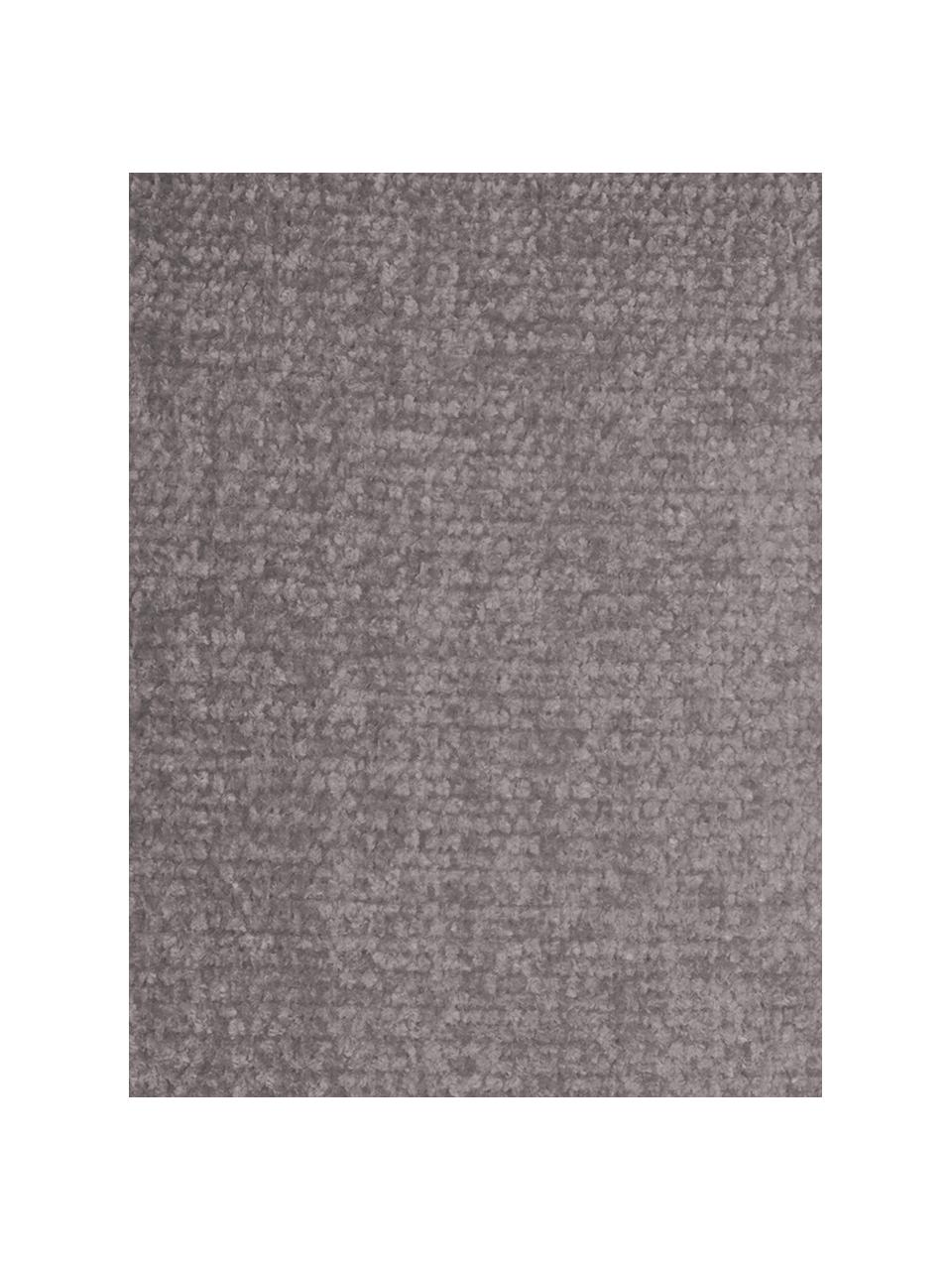 Weiches Chenille-Plaid Chila mit Fransen, 100% Polyester, Taupe, 125 x 150 cm