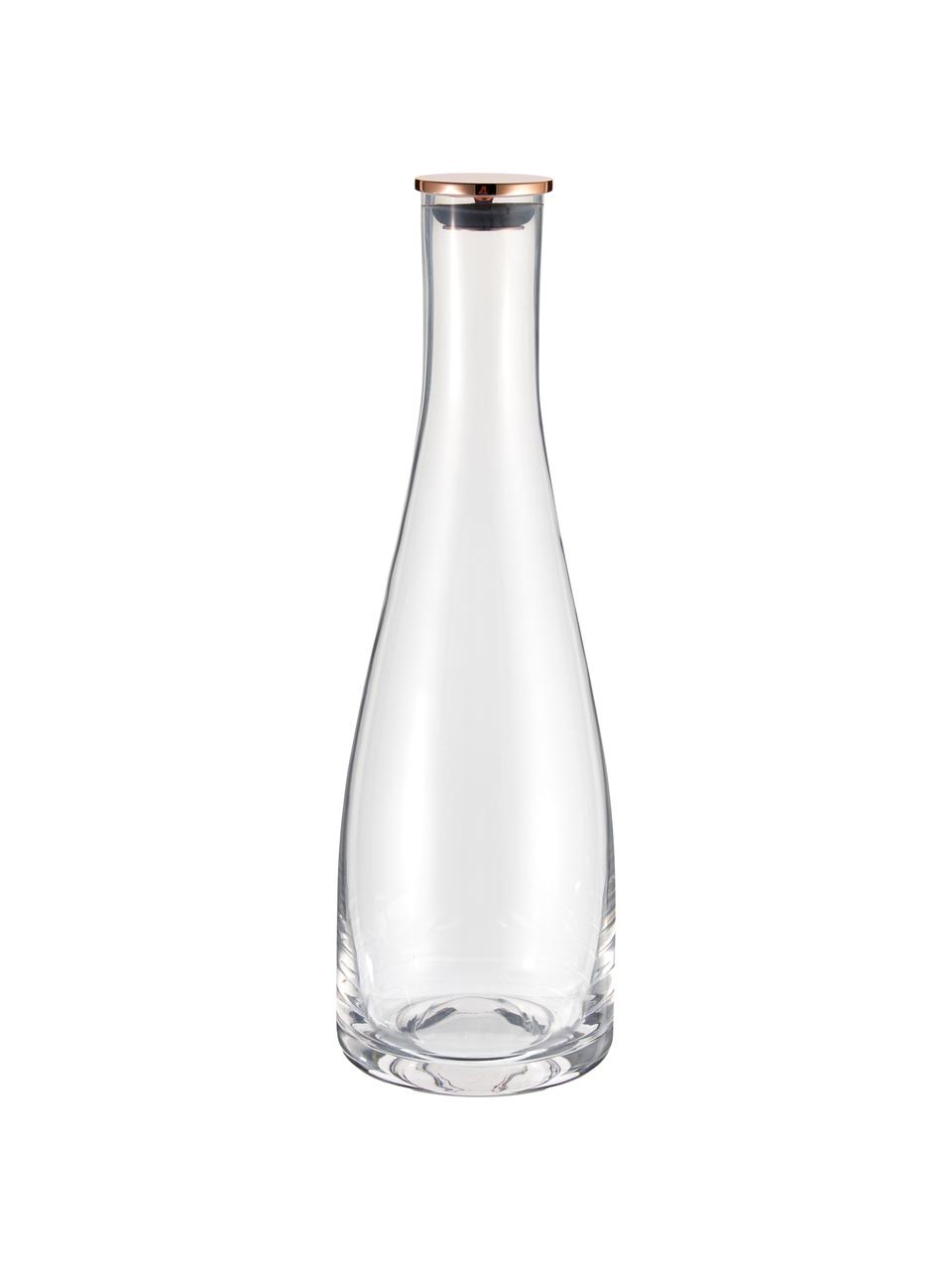 Bottiglia in vetro Flow, 1 L, Vetro, Trasparente, 1 L