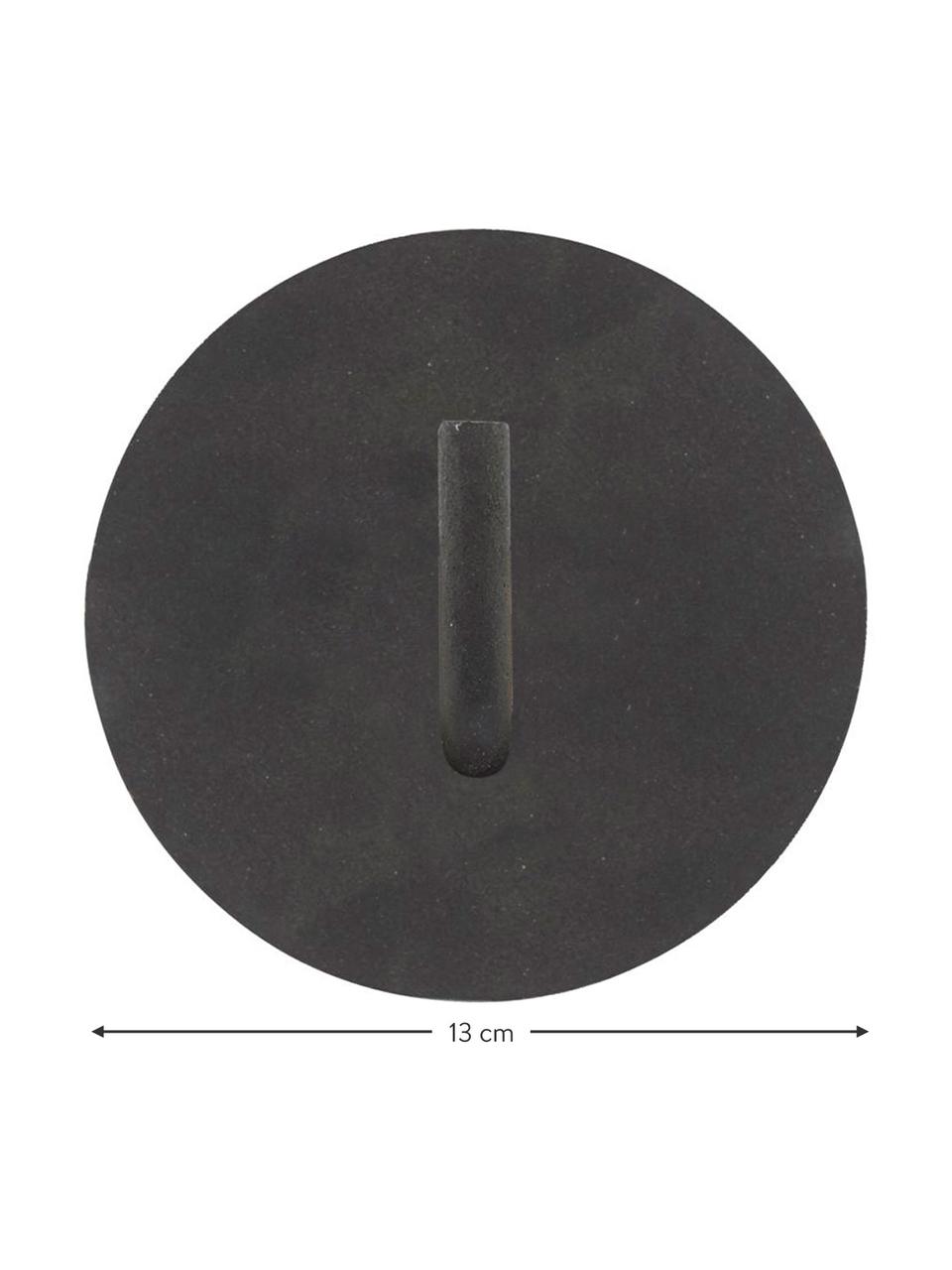 Kovový držák na toaletní papír Lema, Potažený hliník, Černá, Ø 13 cm, H 12 cm