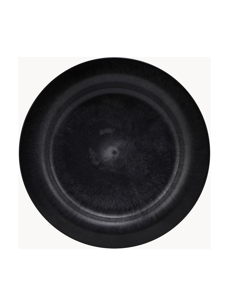 Piatti piani Serveur 4 pz, Resina, Nero, Ø 24 cm
