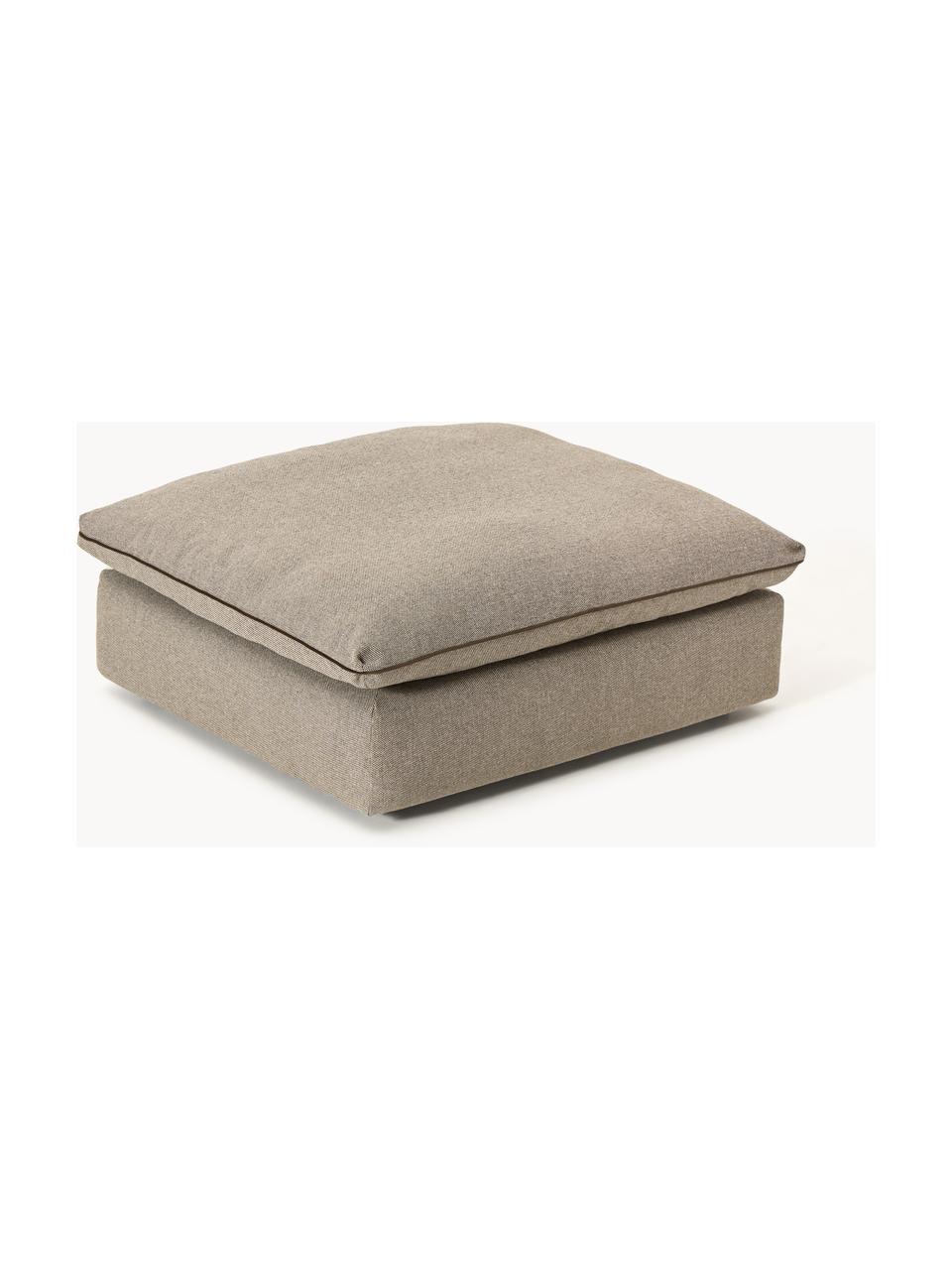 Hocker Felix, Bezug: 100 % Polyester Der strap, Gestell: Massives Kiefern- und Fic, Webstoff Greige, B 100 x T 110 cm