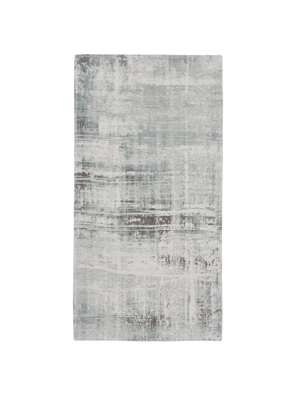 Dywan tkany na płasko z bawełny Louisa, Odcienie srebrnego, szałwiowy zielony, niebieskoszary, S 120 x D 180 cm (Rozmiar S)