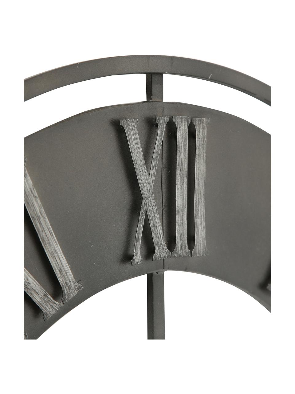 Orologio da parete Duro, Metallo rivestito, Grigio scuro, Ø 78 cm